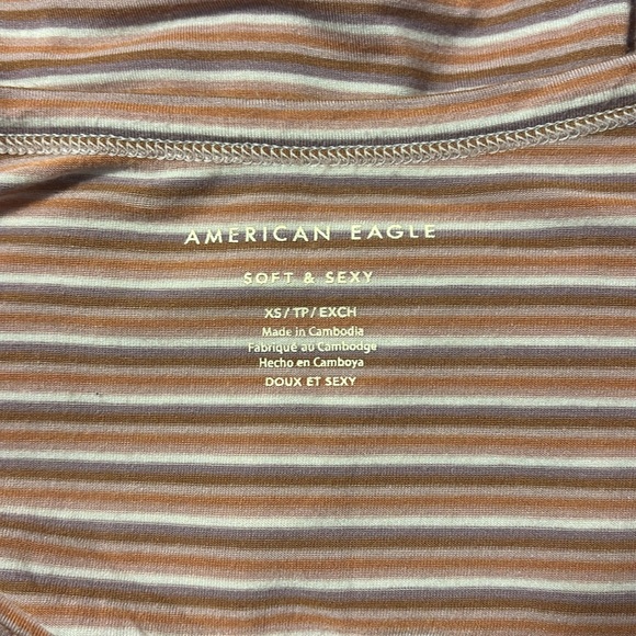 american eagle oversized soft and sexy v neck t shirt - Picture 2 of 5